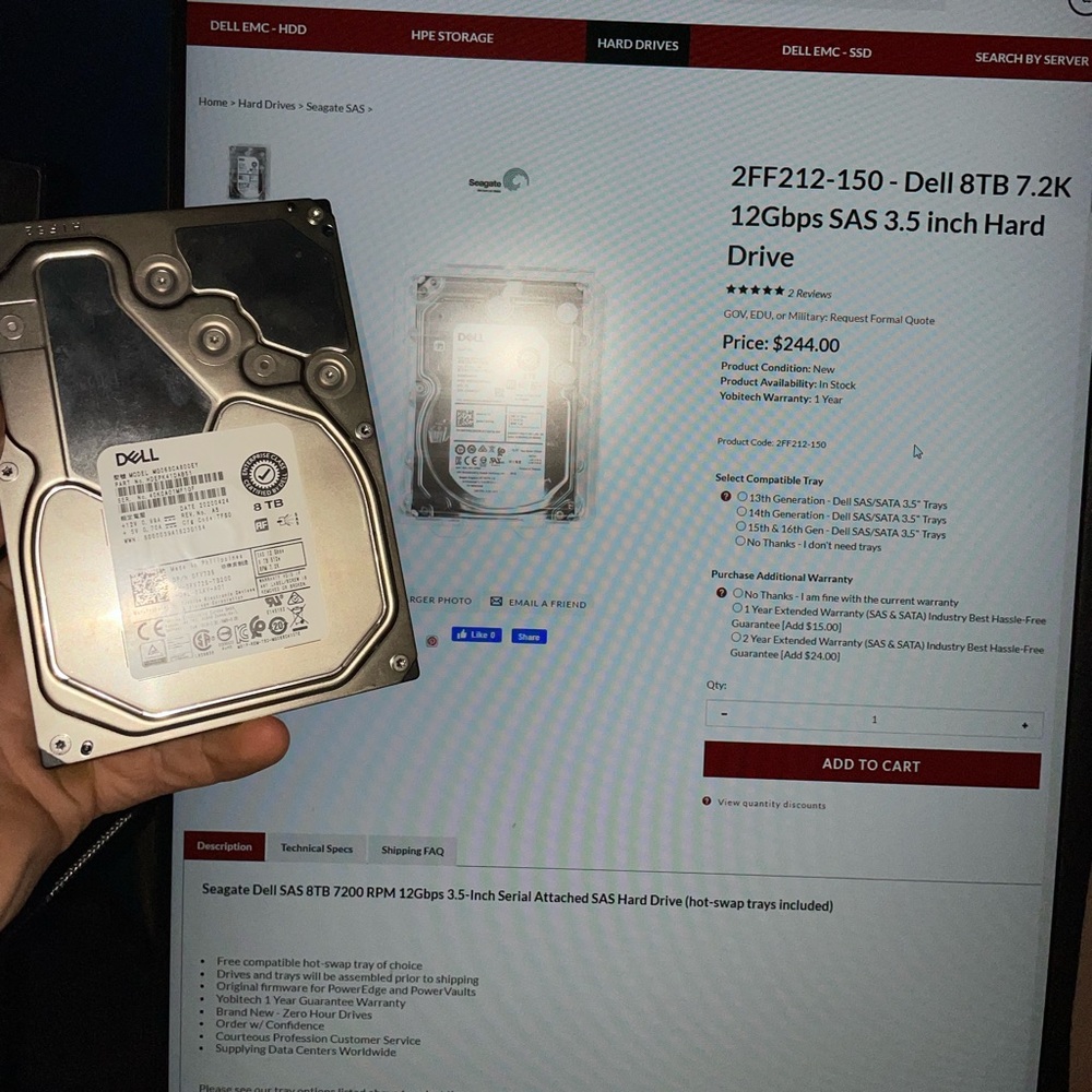 8tb dell hard drive
